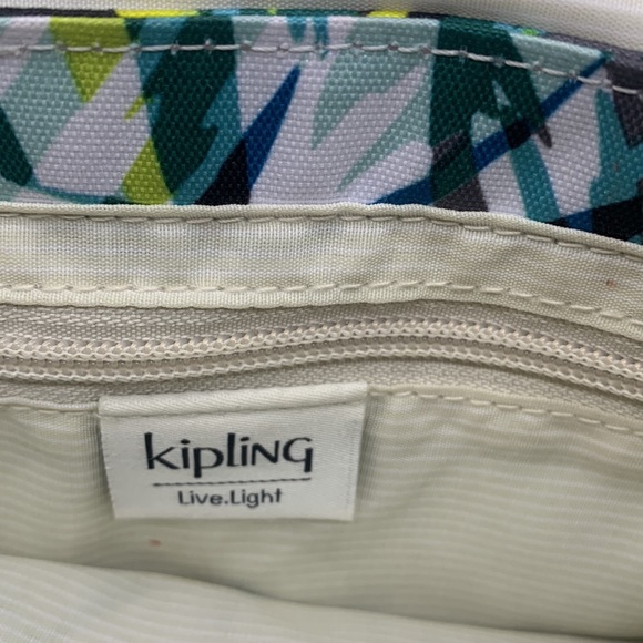 Kipling Yellow Blue Nylon Small Crossbody with gorilla MCB4900 - Picture 6 of 14